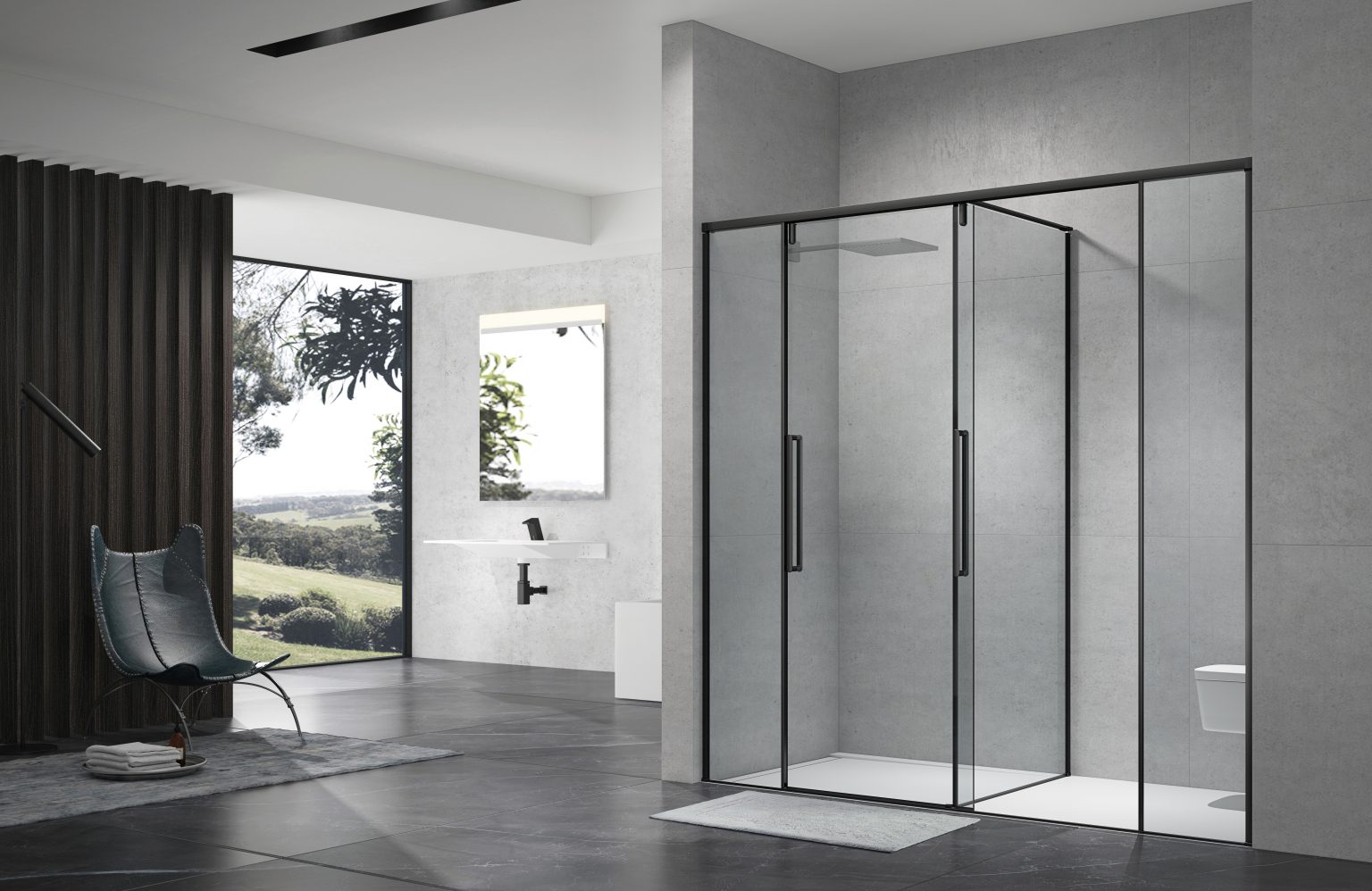 Phòng tắm kính Blue Sanitary